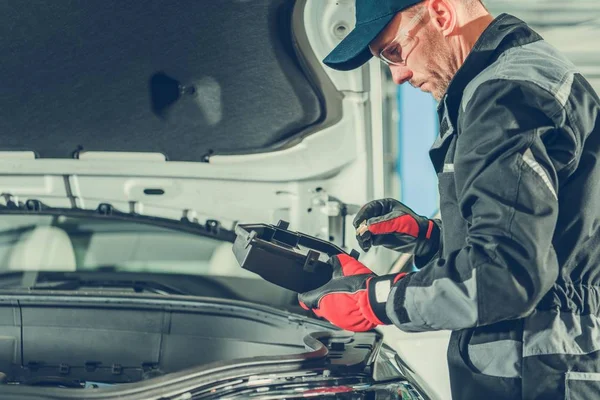 Checking Car Fuses Box — Stock Photo, Image