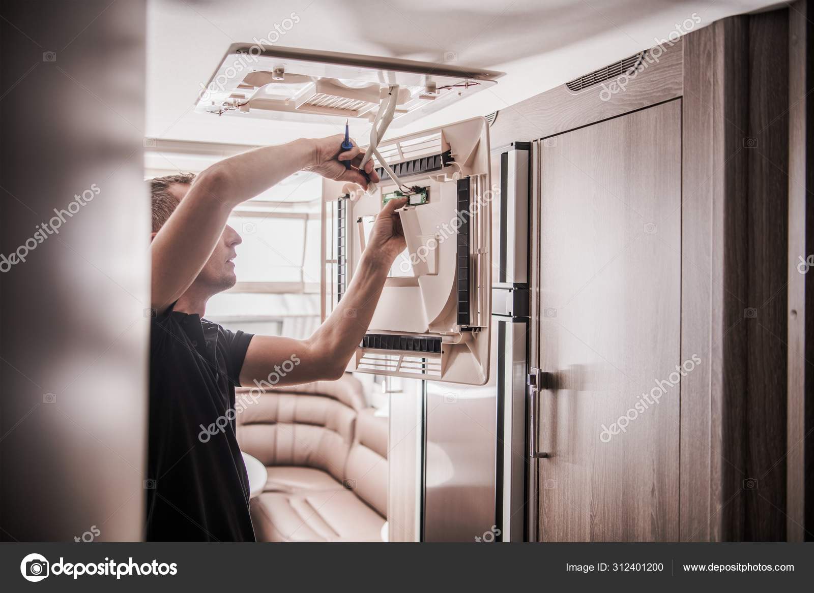 Broken Rv Air Condition Stock Photo C Welcomia 312401200