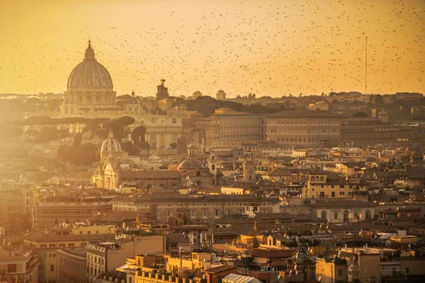 Roma ve Vatikan Sahnesi — Stok fotoğraf