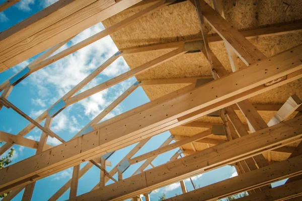 Estructura del techo de madera — Foto de Stock