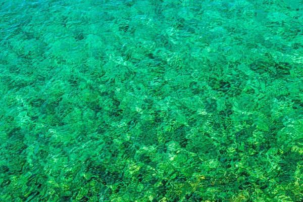 Tropická Tyrkysová Křišťálová Voda Pozadí Tropického Motivu Backdrop Pro Čluny — Stock fotografie