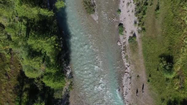 Val Ferret Valley Mountain River Los Alpes Italianos — Vídeo de stock
