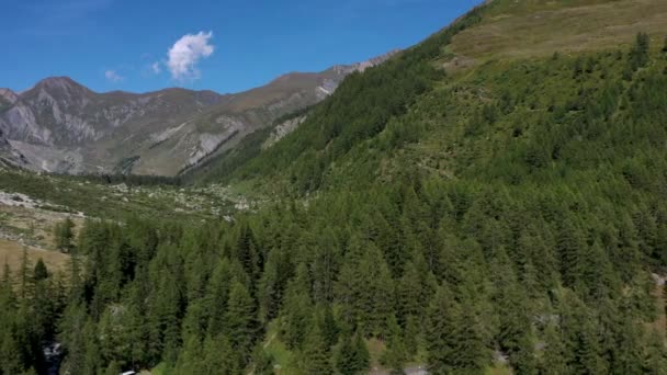 Val Ferret Odjezd Fretky Hranici Mezi Itálií Švýcarskem Jižní Východní — Stock video