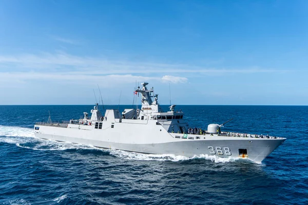 Chonburi Tailândia Agosto 2019 Corveta Kri Frans Kaisiepo 368 Marinha — Fotografia de Stock