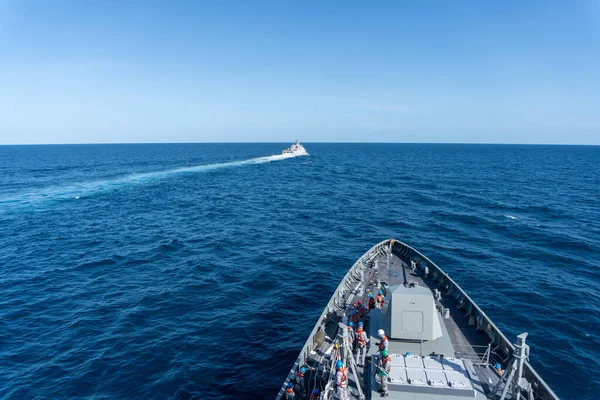 Chonburi Tailândia Agosto 2019 Kri Frans Kaisiepo 368 Corveta Marinha — Fotografia de Stock