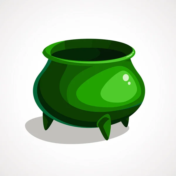 Illustration de dessin animé du pot vert. Illustration vectorielle — Image vectorielle