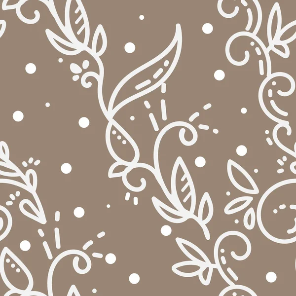 Fundo floral vetor. Fundo decorativo gelado ou floral. Padrão sem costura para papéis de parede de design, enchimentos padrão, fundos da página web, texturas de superfície —  Vetores de Stock