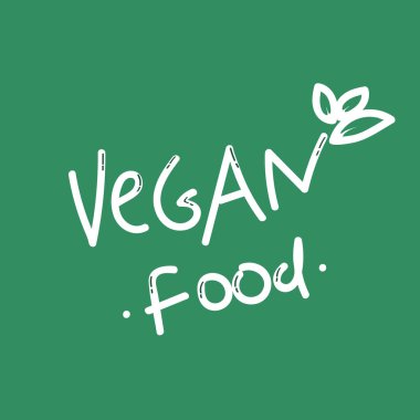 Vektör, gıda tasarım. Yazı restaurant, Cafe menü için. Vegetan gıda diyet işareti ile mektup, yaprak sembol. Öğe etiketleri, logolar, rozetleri, Etiketler ve simgeler için. Kaligrafi
