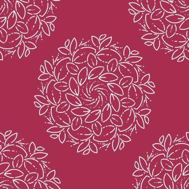 Seamless modeli. arka plan karalamalar Vintage dekoratif elemanları ile. Elle çizilmiş arka plan. Islam, Arapça, Indian, Osmanlı motifs.printing kumaş ya da kağıt üzerinde. Mandala daire. Kırmızı, beyaz