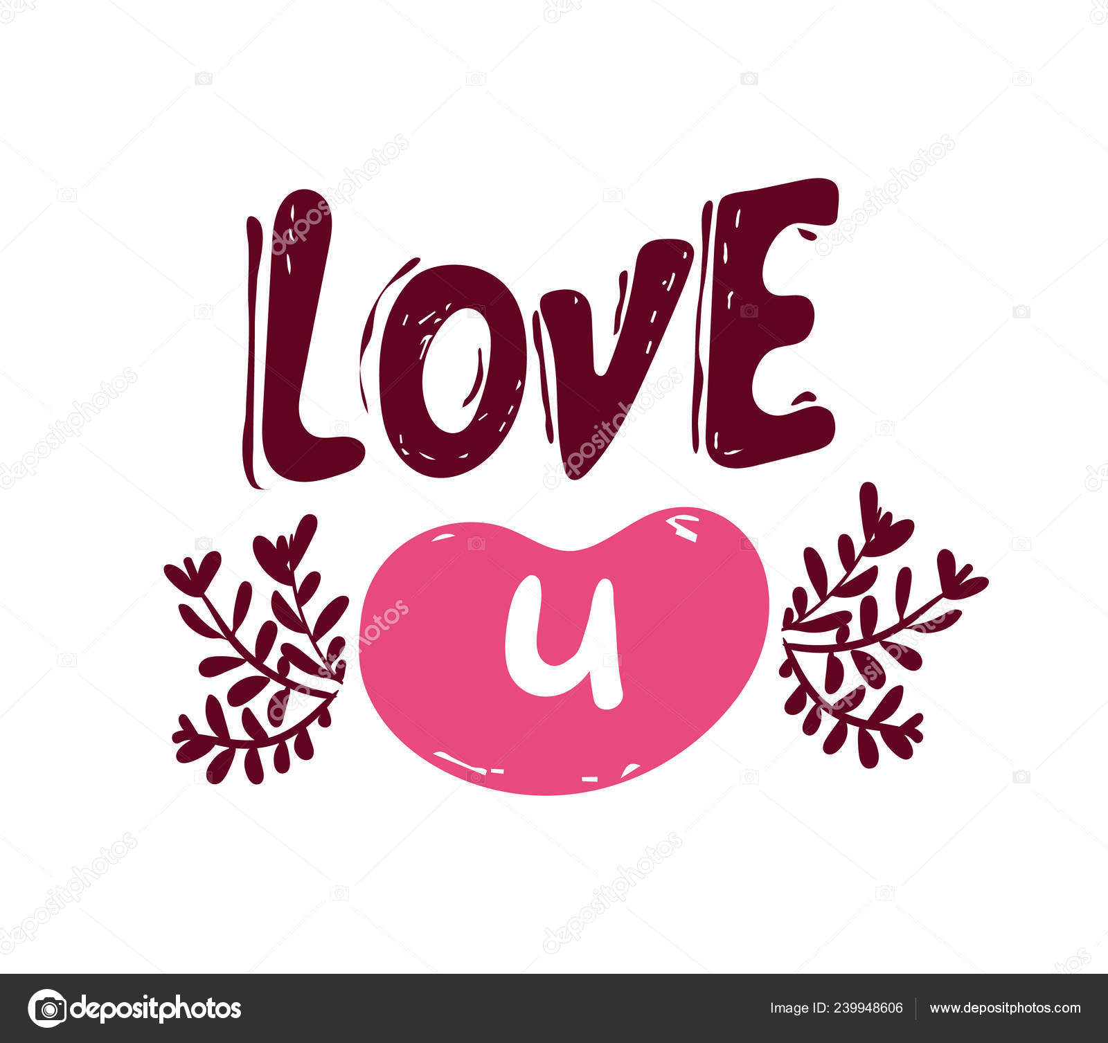 Abréviation Aime Icône Dessin Vecteur Isolé Main Dessinée