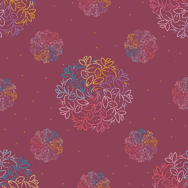 Padrão sem costura. Abstract Oriental Mandala Background. Relação vintage para papel de parede, têxtil, tecido e papel. Mandala doodle Fundo floral bonito, texture.rainbow neutro —  Vetores de Stock