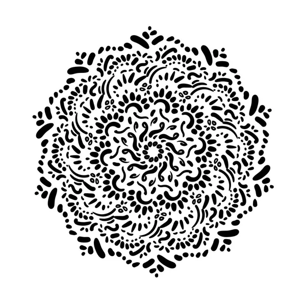 Çiçek Mandala. Vintage dekoratif öğeler. Oryantal desen vektör çizim. Islam, Arapça, Indian, Fas, İspanya, Türk, pakistan, Çin, mistik, Osmanlı motifleri. Boyama kitabı sayfası — Stok Vektör