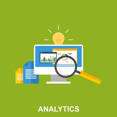 Web düz tasarım konsepti