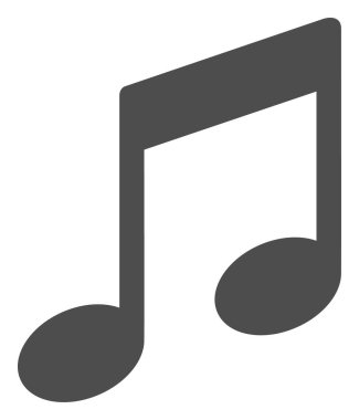 Vektör düz müzik notları simgesi