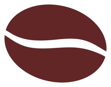 Vektör düz kahve Bean Icon