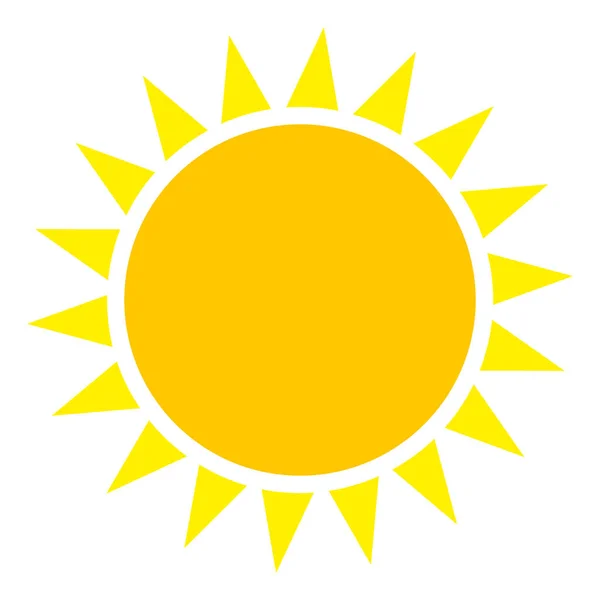 Vector Flat Sun Icon — Stock Vector