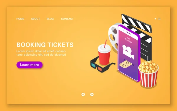 Booking movie tickets using a mobile application.