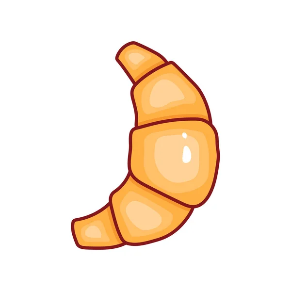 Isolated croissant icon on white background. — Stock Vector