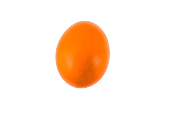 Ovos de páscoa coloridos feitos à mão isolados em um fundo branco — Fotografia de Stock