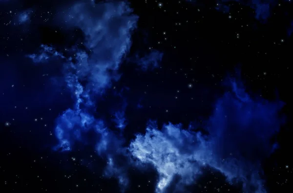 Облака на ночном небе — стоковое фото