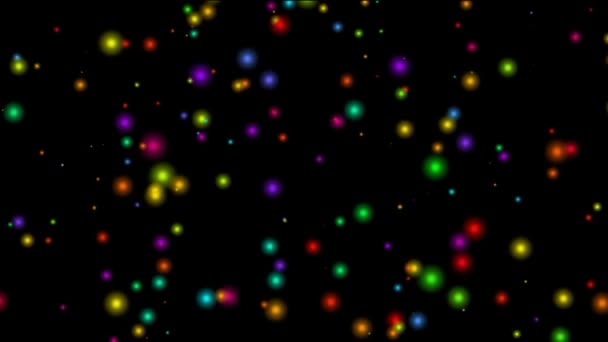 Luzes embaçadas multicoloridas — Vídeo de Stock