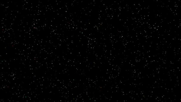 Sternenbewegung am Nachthimmel — Stockvideo