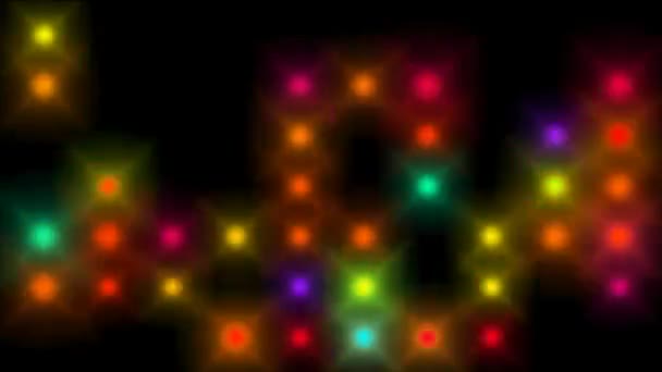 Multicolored blurred lights — Stock Video