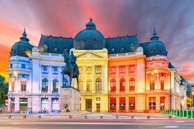 The National Library at Calea Victoriei, Bucharest, Romania clipart