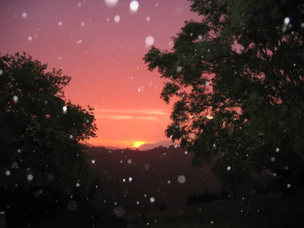 Esfera Luz Bolas Entidades Orbes Amanecer — Foto de Stock