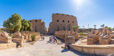 Mısır 'daki Luxor Tapınağına Giriş