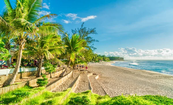 Boucan Canot Beach Bij Reunion Island Afrika — Stockfoto