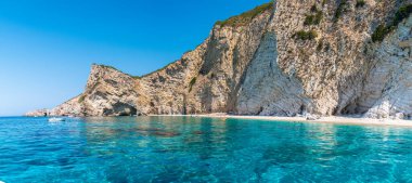 Cennet plajı, İyon deniz kıyısı, Korfu adası, Yunanistan