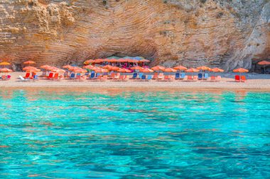 Korfu adasındaki Wid Sahil Cenneti, İyon deniz kıyıları, Yunanistan