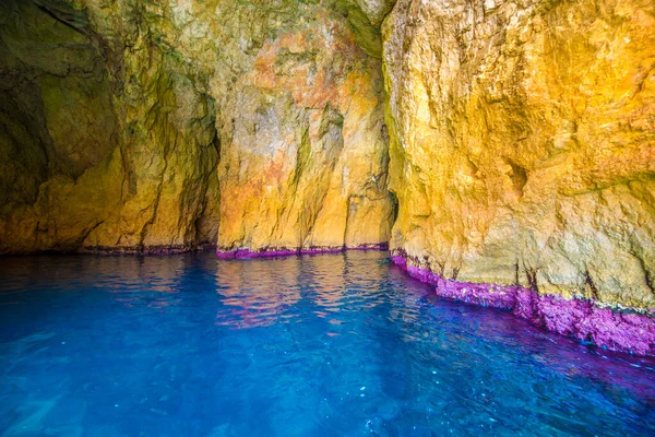 Paxos Blue Barlangok Korfu — Stock Fotó