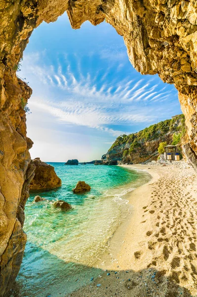 Пляж Милопотамос Пелион Греция — стоковое фото