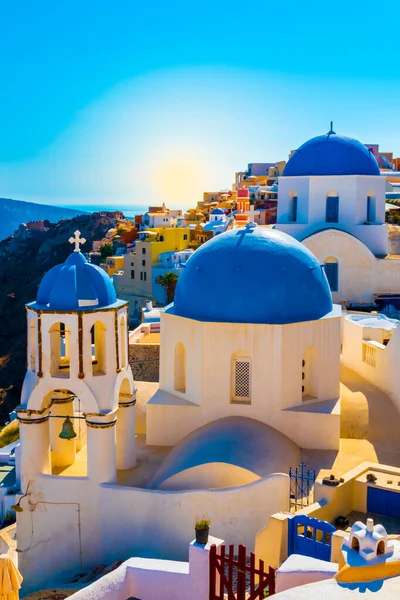 Iglesia Oia Santorini Grecia —  Fotos de Stock