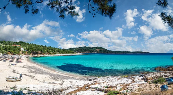 Landschap Met Psili Ammos Strand Bij Thassos Eilanden Griekenland — Stockfoto