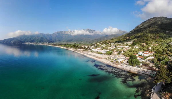 Amazing Golden Beach Thassos Egeïsche Zee Griekenland — Stockfoto