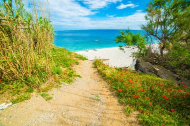 Sansone Sahili Girişi, Elba Adası, Toskana, İtalya.