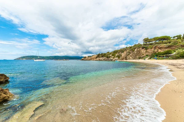 Strand Von Barabarca Auf Der Insel Elba Toskana Italien — Stockfoto