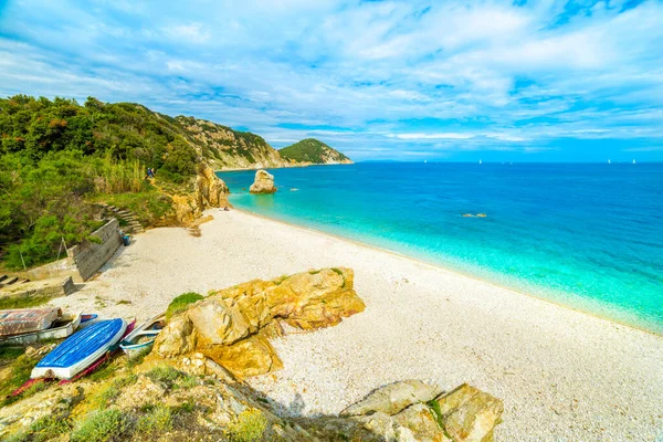 Strand Von Sansone Insel Elba Toskana Italien — Stockfoto