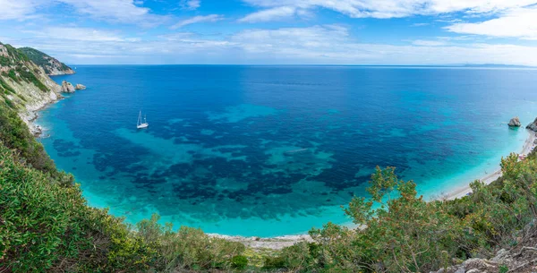 Krajina Pláží Sansone Elba Island Toskánsko Itálie — Stock fotografie