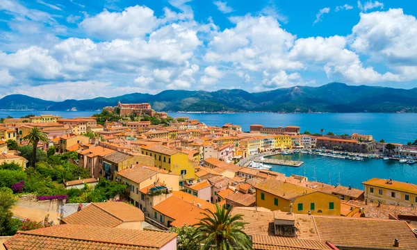 Panoramatický Výhled Město Portoferraio Isola Elba Ostrov Elba Toskánsku Itálie — Stock fotografie