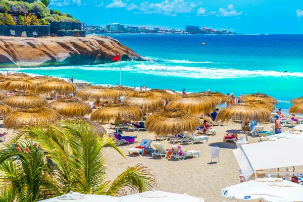 Strand Duque Der Costa Adeje Teneriffa Kanarische Inseln Spanien — Stockfoto