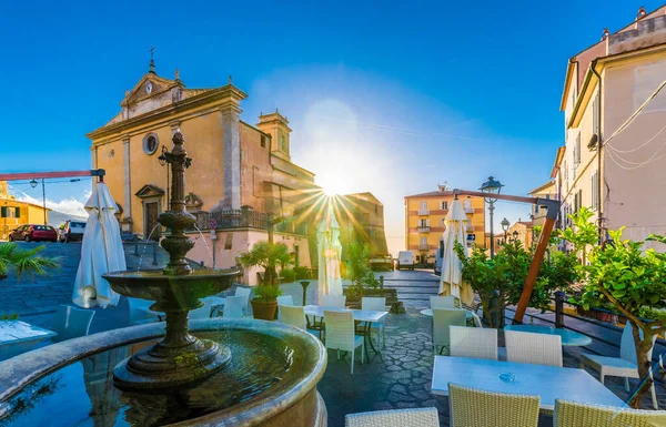 Centrala Torget Byn Rio Nell Elba Elba Island Toscana Italien — Stockfoto