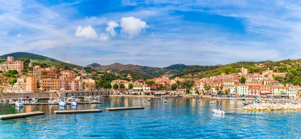 Rio Marina Köyü Limanı Elba Adaları Toskana Talya — Stok fotoğraf