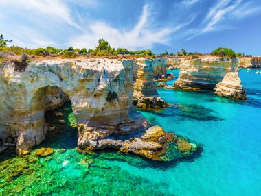 Torre Sant 'Andrea, Salento Sahili, Puglia Bölgesi, İtalya
