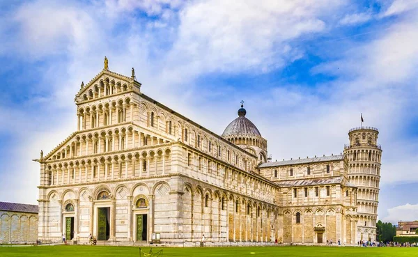 Katedral Eğik Pisa Kulesi Toskana Talya — Stok fotoğraf