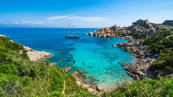 Cala Spinosa Capo Testa Niedaleko Wioski Santa Teresa Gallura Wyspa — Zdjęcie stockowe