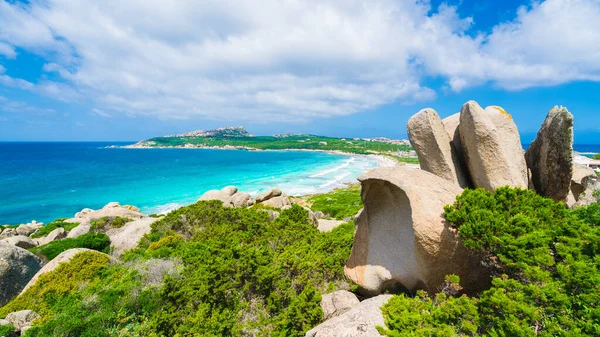 Playa Rena Ponente Norte Cerdeña Italia — Foto de Stock